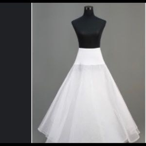 Nylon/Tulle Netting Ankle-length 2 Tiers Petticoat